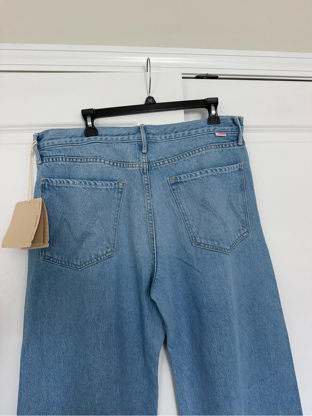 NWT MOTHER SNACKS! Lemon Twist Sneak Jeans Munchies Size 34 Wide Leg - Picture 9 of 12